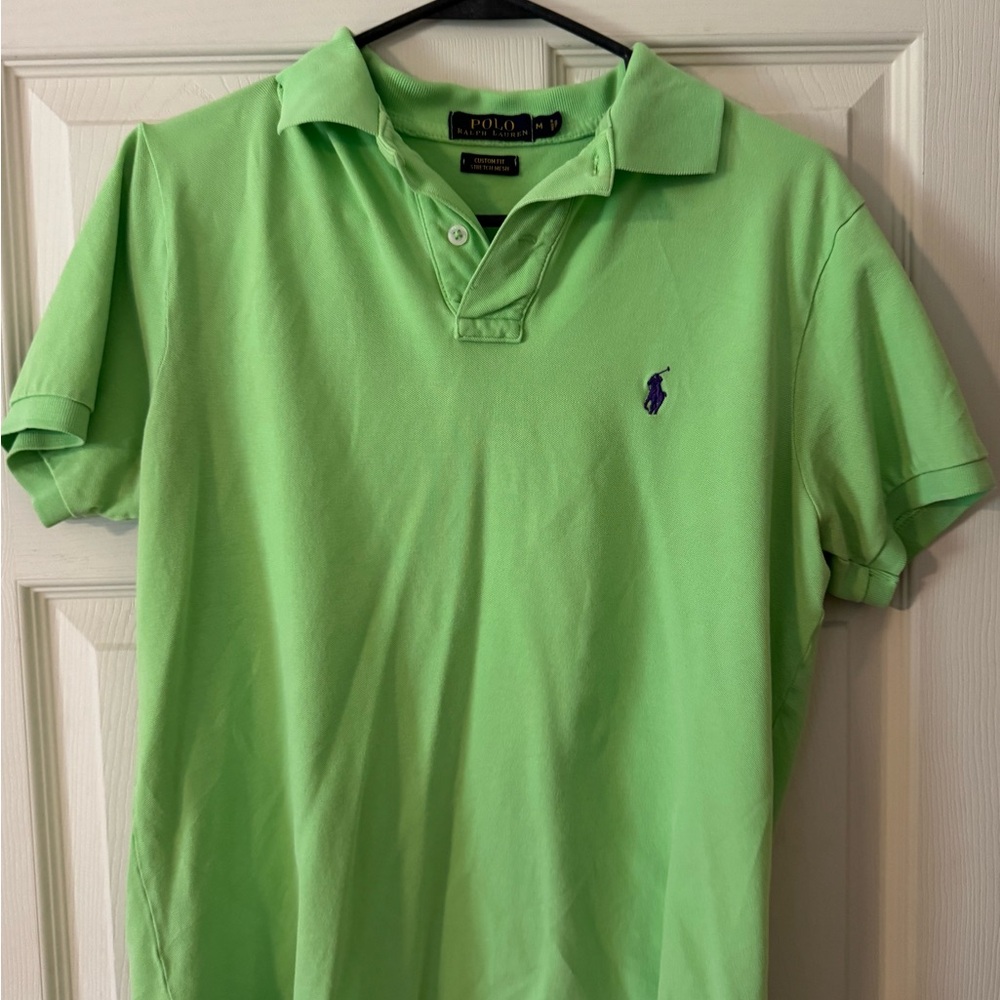 Ralph Lauren Men's Bright Green Polo Shirt